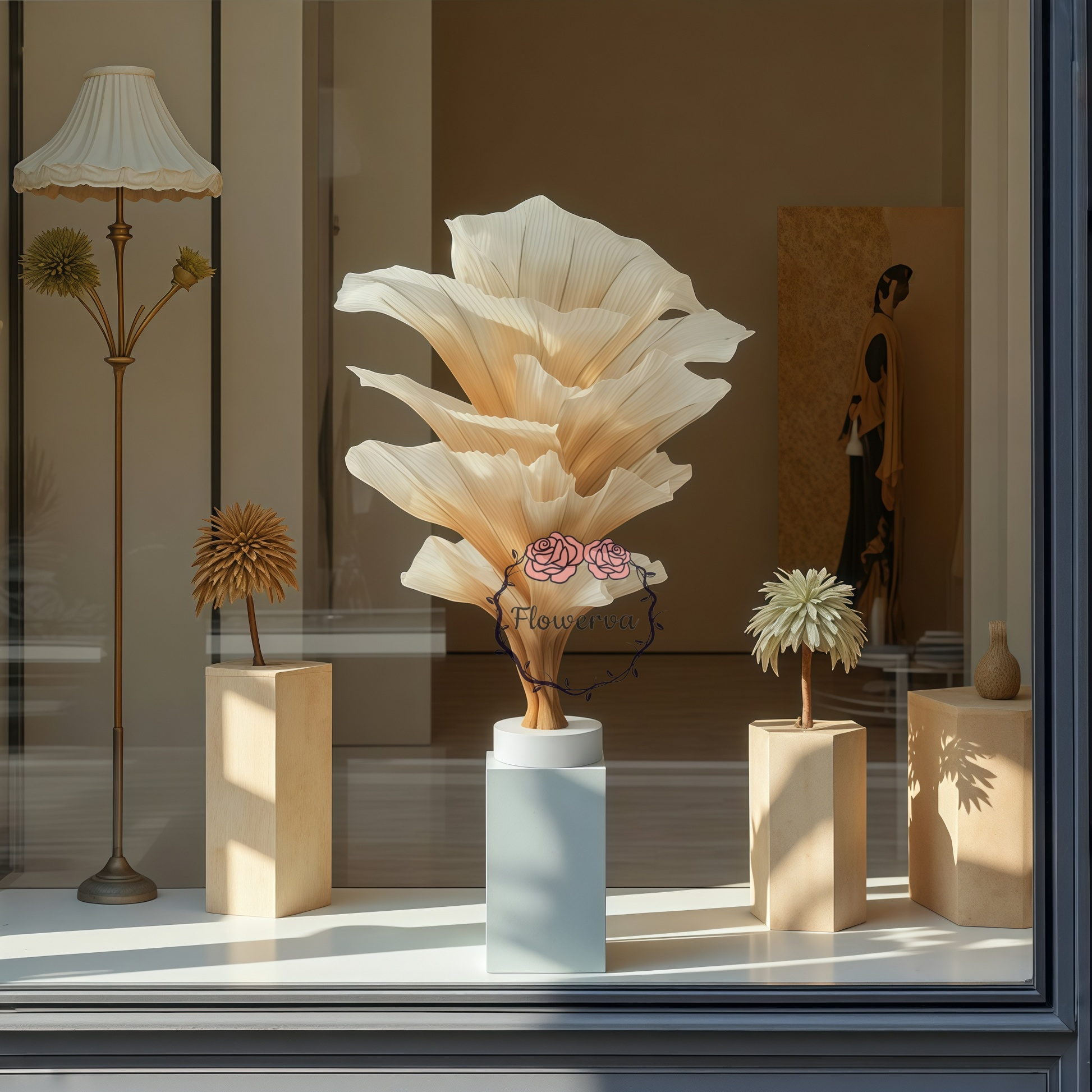 Flowerva "Romantic Light" Table Flower Wedding Decoration/Home Decor