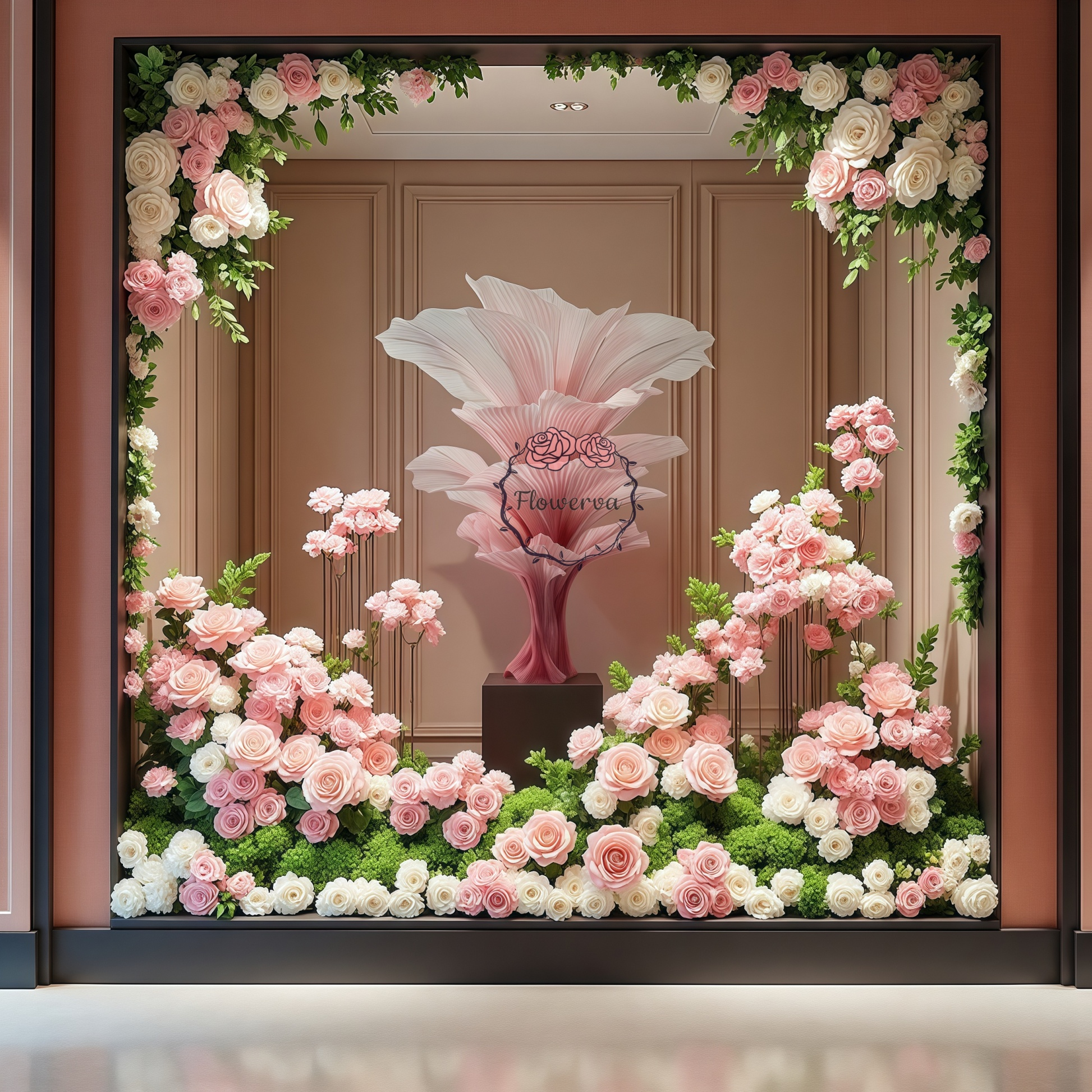 Flowerva "Romantic Light" Table Flower Wedding Decoration/Home Decor