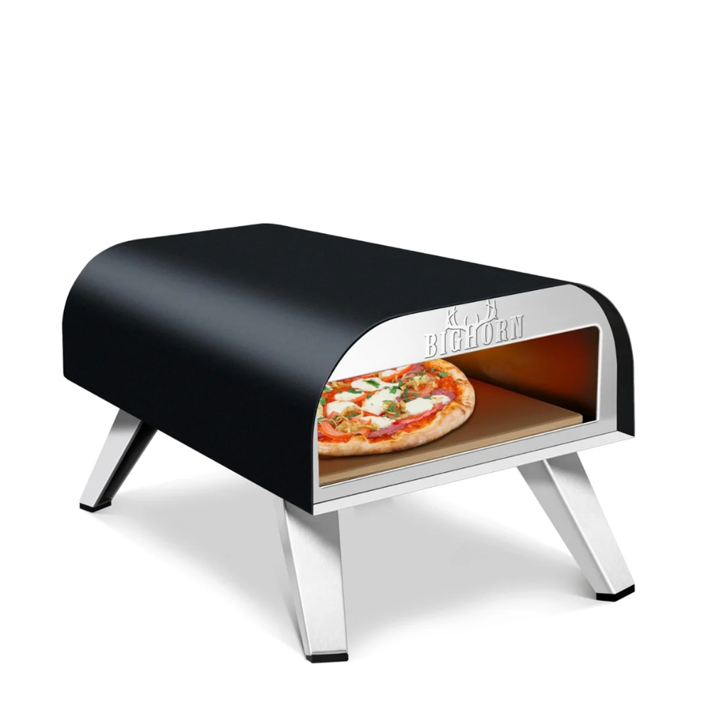 12" Portable Gas Pizza Oven, Black